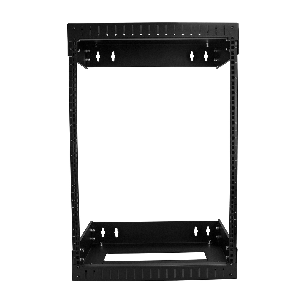 StarTech.com 15U 19" Wall Mount Network Rack - Adjustable Depth 12-20" 2 Post Open Frame Server Room Rack for AV/Data/ IT Commu - Image 2
