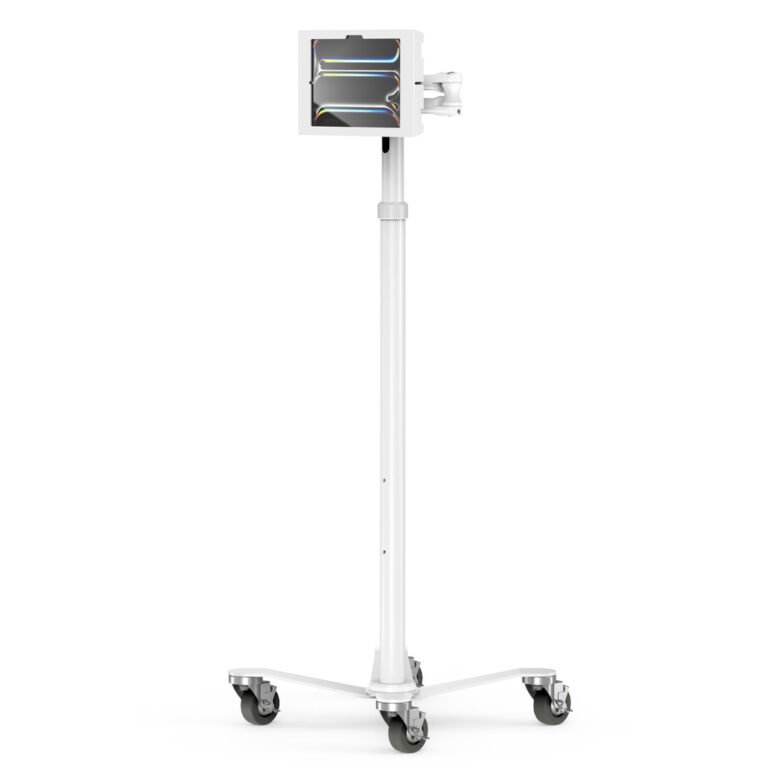 Compulocks iPad Pro M4 11" (2024), Apex Enclosure Rolling Cart - Rise Freedom Extended White