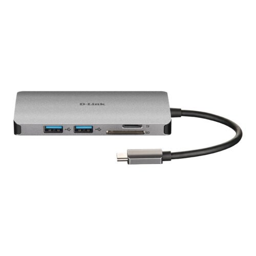 D-Link 8-in-1 USB-C Hub with HDMI/Ethernet/Card Reader/Power Delivery - Image 3