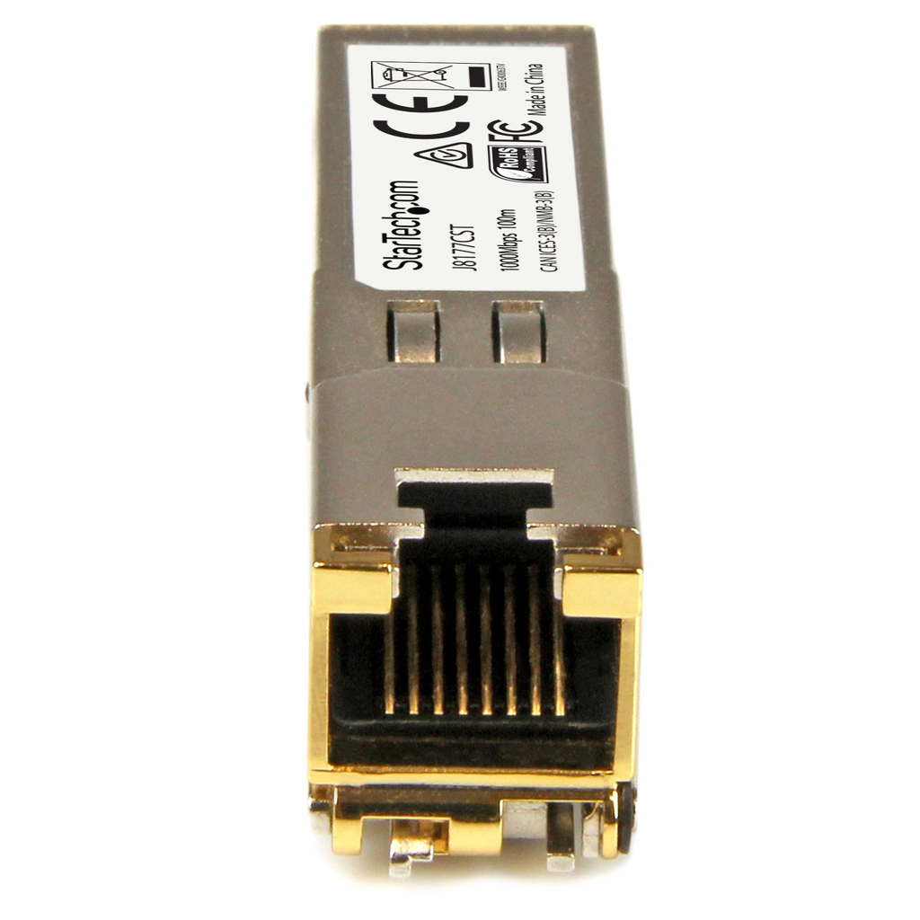 StarTech.com HP J8177C Compatible SFP Transceiver Module - 1000BASE-T~HPE J8177C Compatible SFP Module - 1000BASE-T - SFP to RJ - Image 2