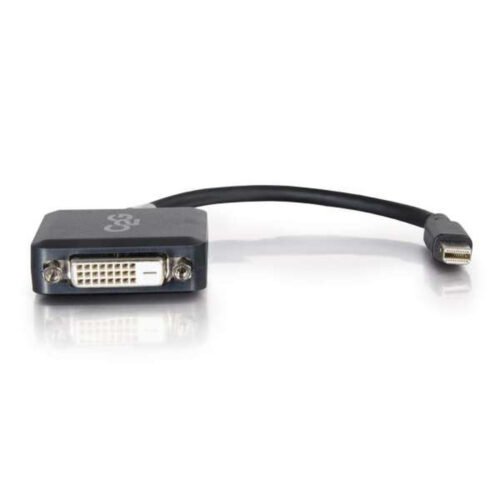 C2G 20cm Mini DisplayPort to DVI Adapter - Thunderbolt to Single Link DVI-D Converter M/F - Black - Image 2