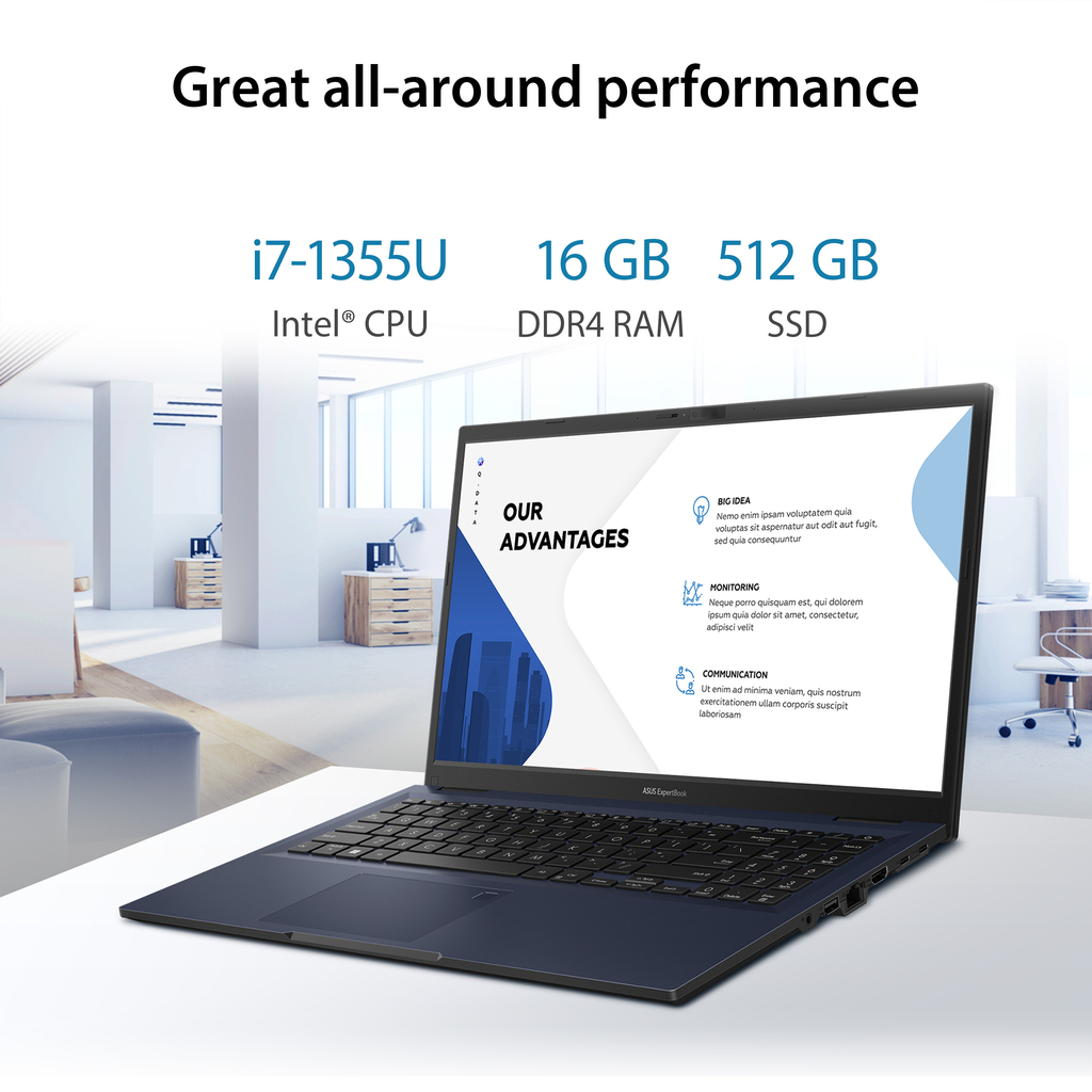 ASUS ExpertBook B1 B1502CV-BQi715X Intel® Core™ i7 i7-1355U Laptop 39.6 cm (15.6") Full HD 16 GB DDR4-SDRAM 512 GB S - Image 14