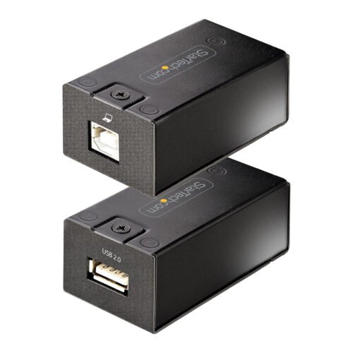 StarTech.com 150m (492ft) USB 2.0 Extender over Cat5e/Cat6 Ethernet Cable, Externally Powered USB Extender via RJ45/Network Cab