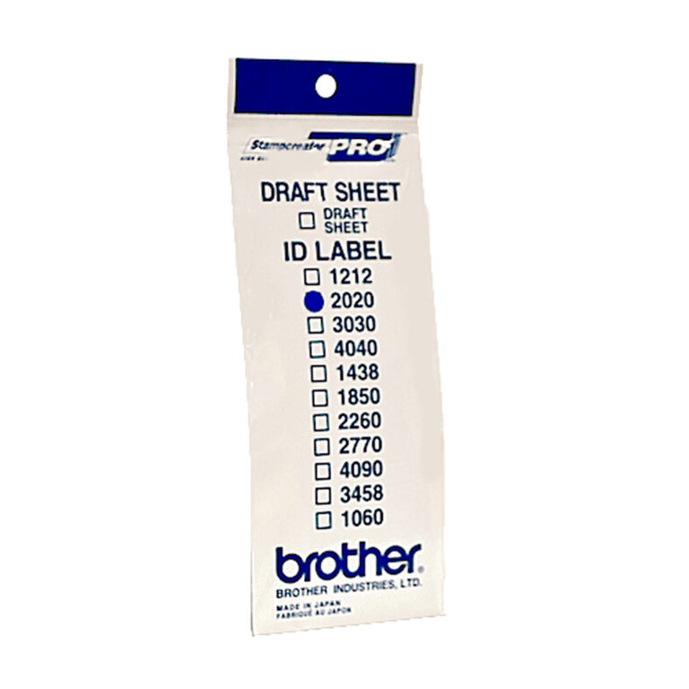 Brother ID2020 printer label White