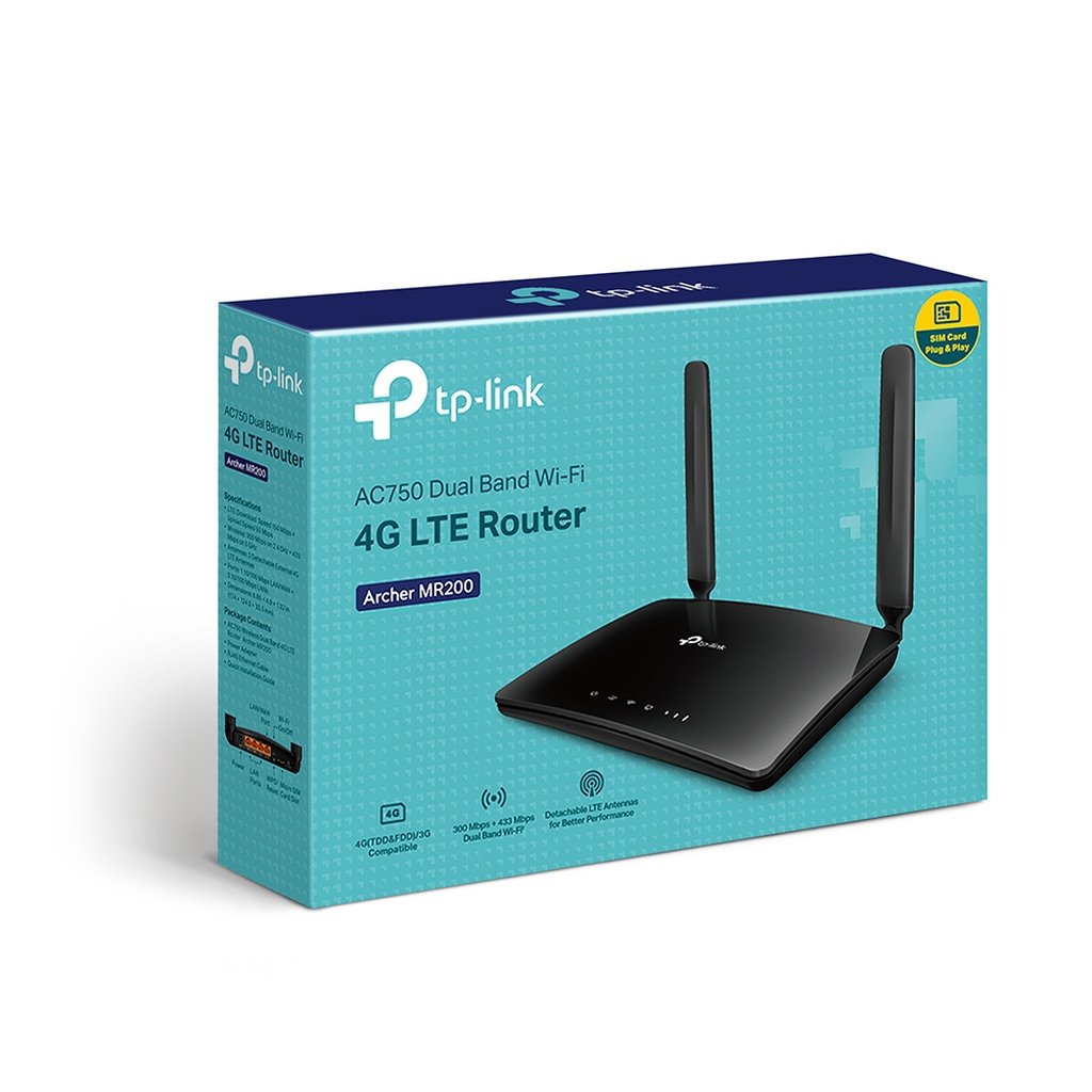 TP-Link Archer MR200 wireless router Fast Ethernet Dual-band (2.4 GHz / 5 GHz) 4G Black - Image 8