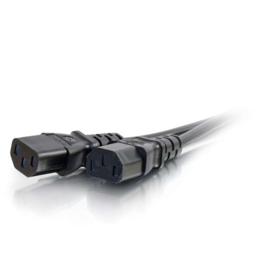 C2G Cbl/3m BS 1363 to 2x C13 Y-Cable Black - Image 2
