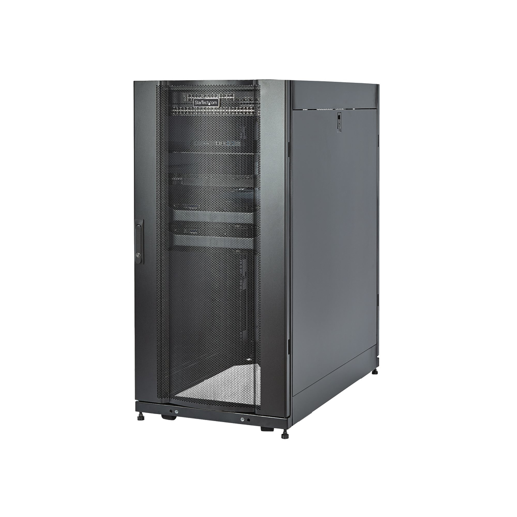 StarTech.com 4-Post 25U Server Rack Cabinet, Lockable 19" Data Rack Cabinet for Computer / AV / IT Equipment, Office / Home Net - Image 7