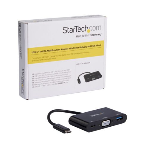 StarTech.com USB-C VGA Multiport Adapter - USB 3.0 Port - 60W PD - Image 8