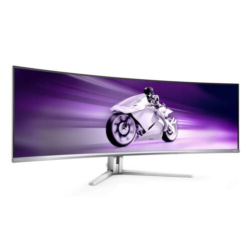 Philips Evnia 8000 49M2C8900L/00 computer monitor 124.2 cm (48.9") 5120 x 1440 pixels Dual QHD QD-OLED White - Image 4