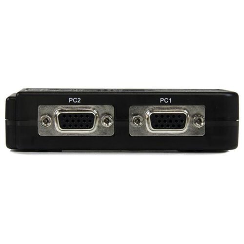 StarTech.com 2 Port Black USB KVM Switch Kit with Audio and Cables - Image 3