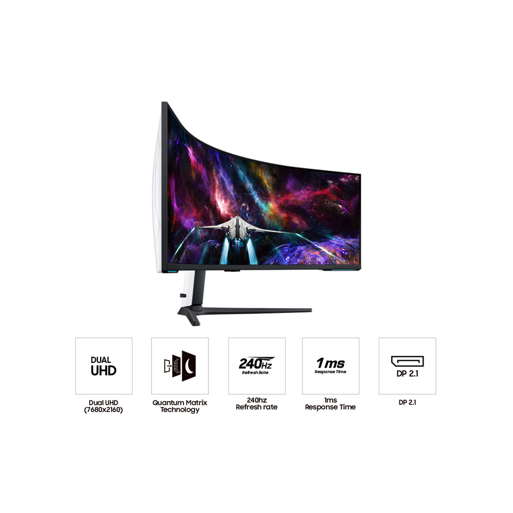 Samsung 57" G95NC Odyssey Neo G9 240Hz Dual UHD Monitor - Image 5