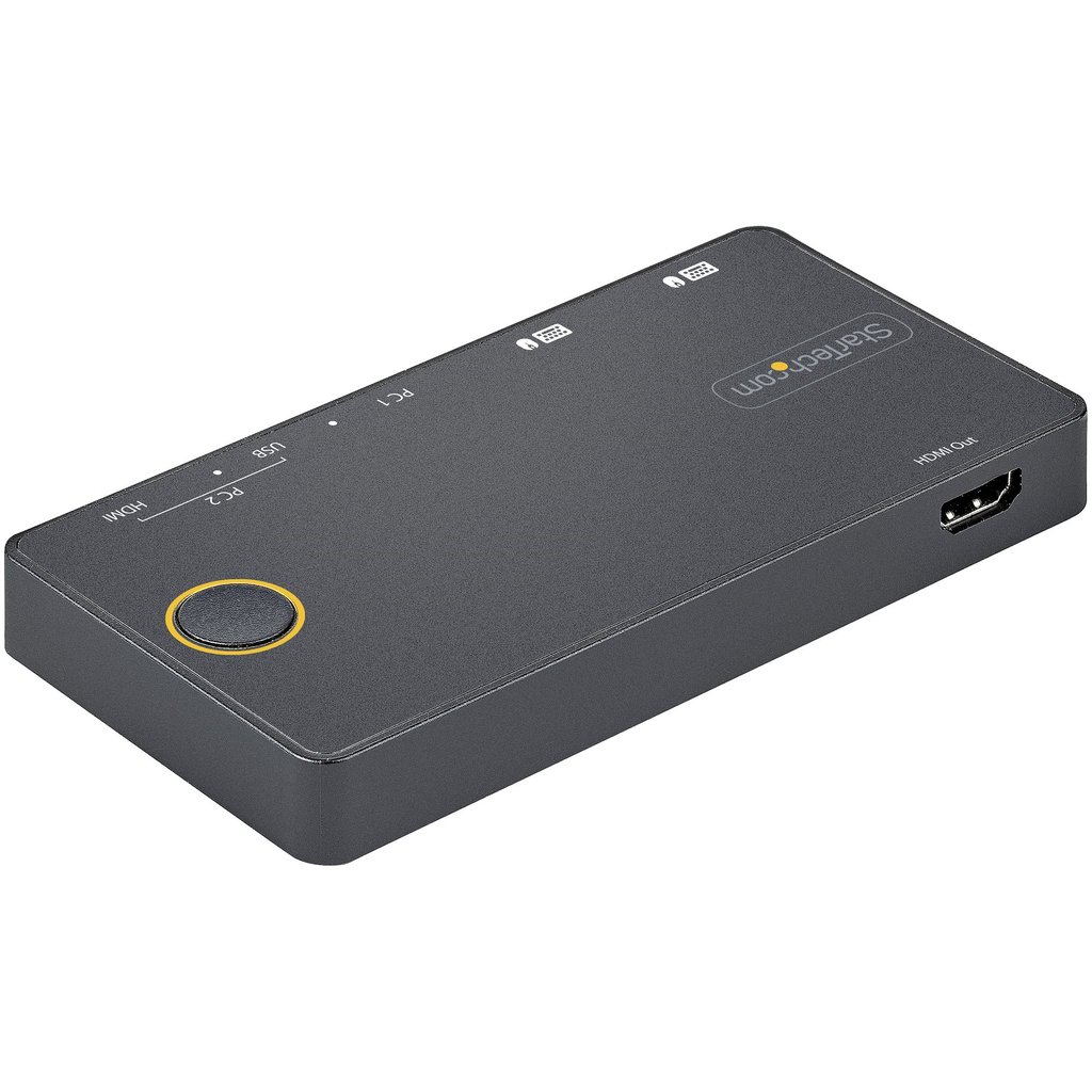 StarTech.com 2 Port Hybrid USB-A + HDMI & USB-C KVM Switch - Single 4K 60Hz HDMI 2.0 Monitor - Compact Desktop and/or Laptop HD - Image 2