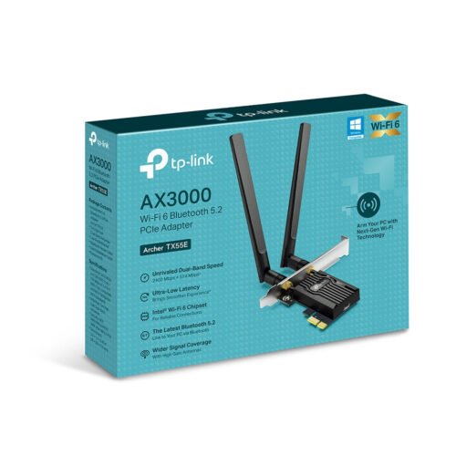 TP-Link Archer AX3000 Wi-Fi 6 Bluetooth 5.2 PCIe Adapter - Image 2