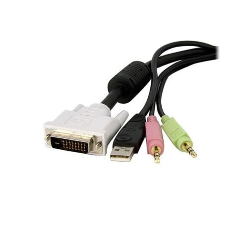 StarTech.com 10ft 4-in-1 USB Dual Link DVI-D KVM Switch Cable w/ Audio & Microphone - Image 2