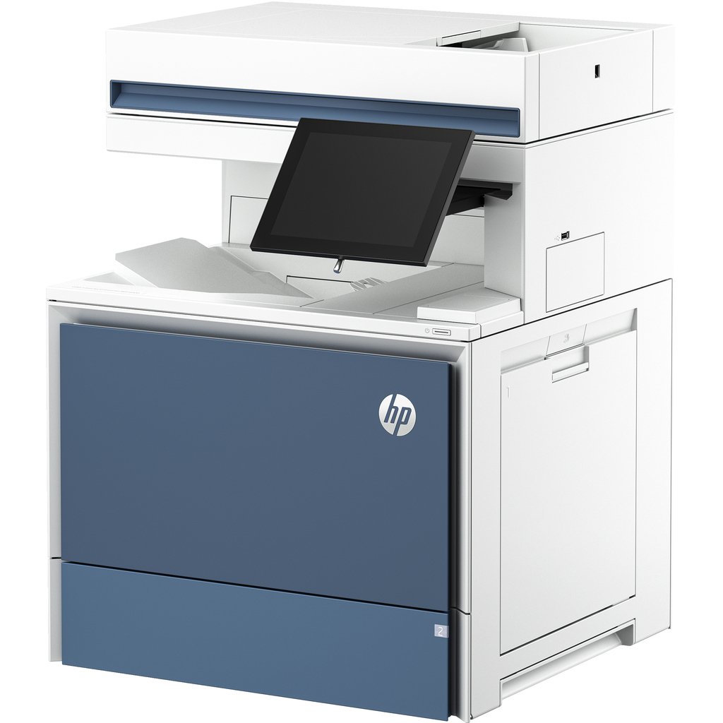 HP Color LaserJet Enterprise Flow MFP 6801zfsw Printer, Print, copy, scan, fax, Flow; Touchscreen; Stapling; TerraJet cartridge - Image 3