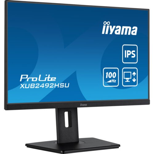 iiyama 24” IPS technology panel with height adjustable stand and 100Hz refresh rate - Image 3