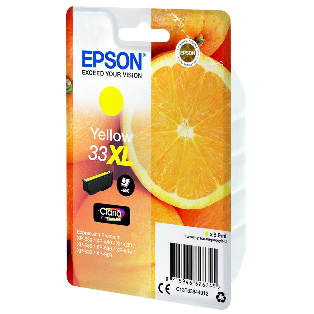 Epson Oranges Singlepack Yellow 33XL Claria Premium Ink - Image 4
