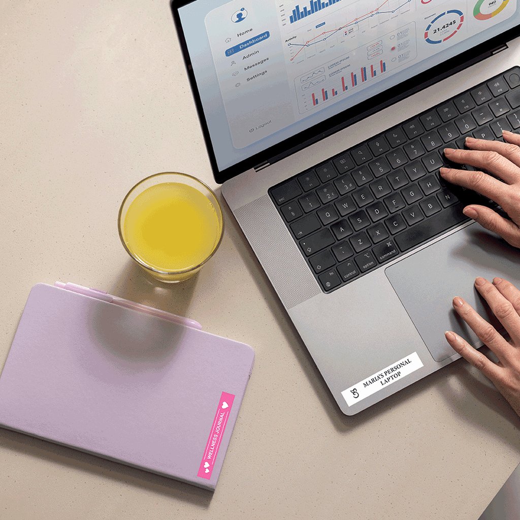 Brother BTAG-231 label-making tape Black on white - Image 5