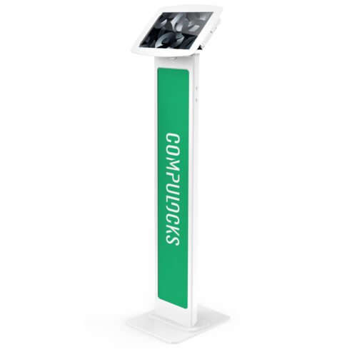 Compulocks iPad Air 10.9" (4-5th Gen) Space Enclosure Brandable Floor Stand White