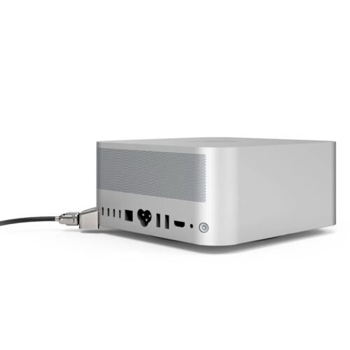 Compulocks Mac Studio Ledge Lock Adapter with Combination Cable Lock Silver - Image 4