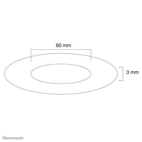 Neomounts FPMA-CRW6 Ceiling cover - diam. 60 mm - Image 2