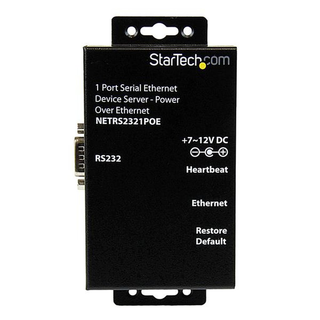 StarTech.com 1 Port RS232 Serial Ethernet Device Server - PoE Power Over Ethernet - Image 4
