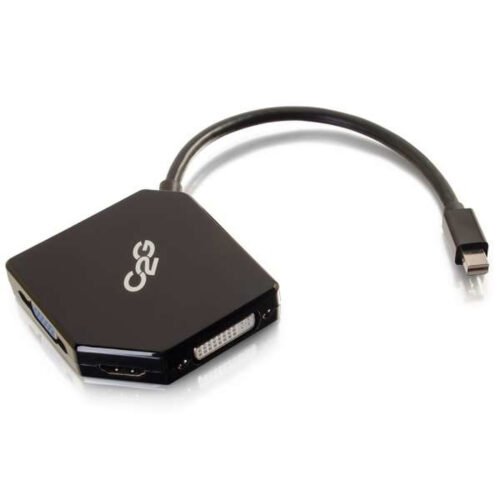 C2G Mini DisplayPort to HDMI, VGA, or DVI Adapter Converter - Black - Image 3
