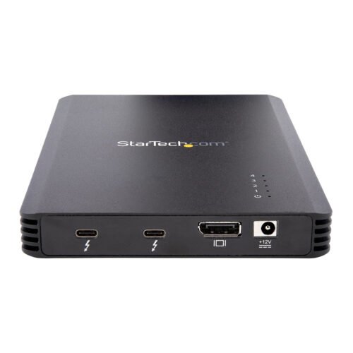 StarTech.com 4 Bay Thunderbolt 3 NVMe Enclosure, For M.2 NVMe SSD Drives, 1x DisplayPort Video/ 2x TB3 Downstream Ports, 40Gbps - Image 3