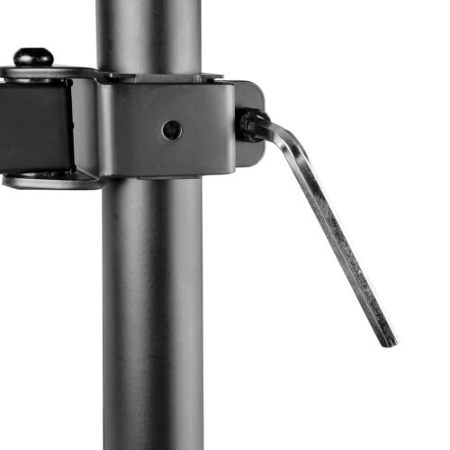 StarTech.com Monitor Arm with VESA Laptop Tray, For a Laptop (4.5kg/9.9lb) and a Single Display up to 32" (8kg/17.6lb), Black, - Image 15