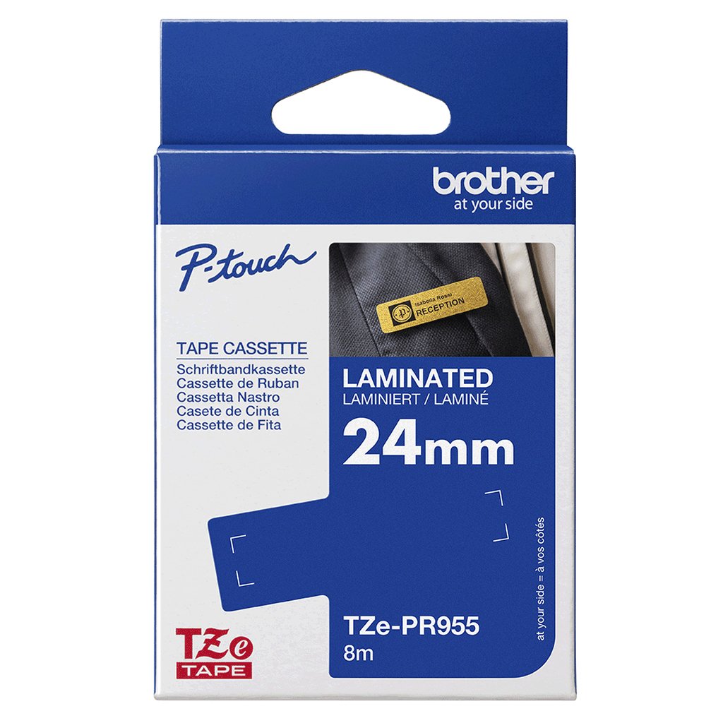 Brother TZE-PR955 label-making tape White on silver - Image 3