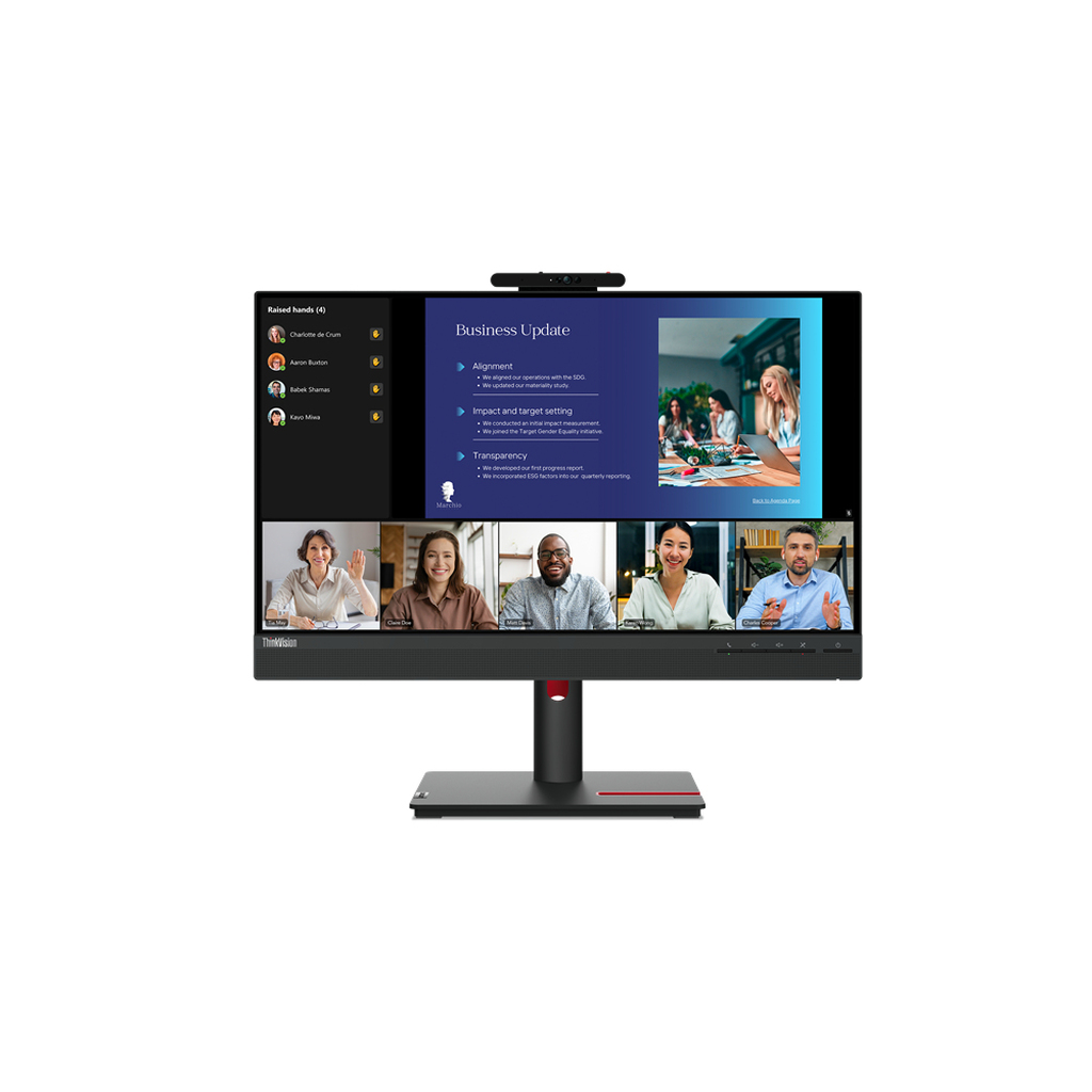 Lenovo ThinkVision T24v-30 LED display 60.5 cm (23.8") 1920 x 1080 pixels Full HD Black - Image 3
