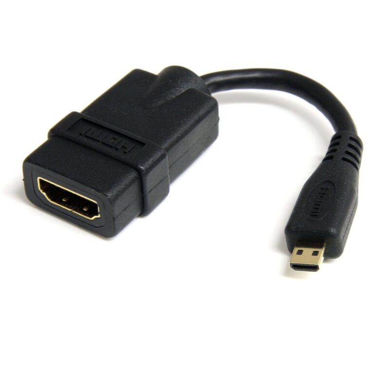 StarTech.com Micro HDMI to HDMI Adapter - 4K 30Hz Video - Durable High Speed Micro HDMI Type-D to HDMI 1.4 Converter/Cable Adap