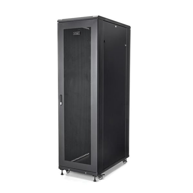StarTech.com 4-Post 42U Server Rack Cabinet, 19" Data Rack Cabinet for Computer / AV / IT Equipment mount, Rack Server Cabinet
