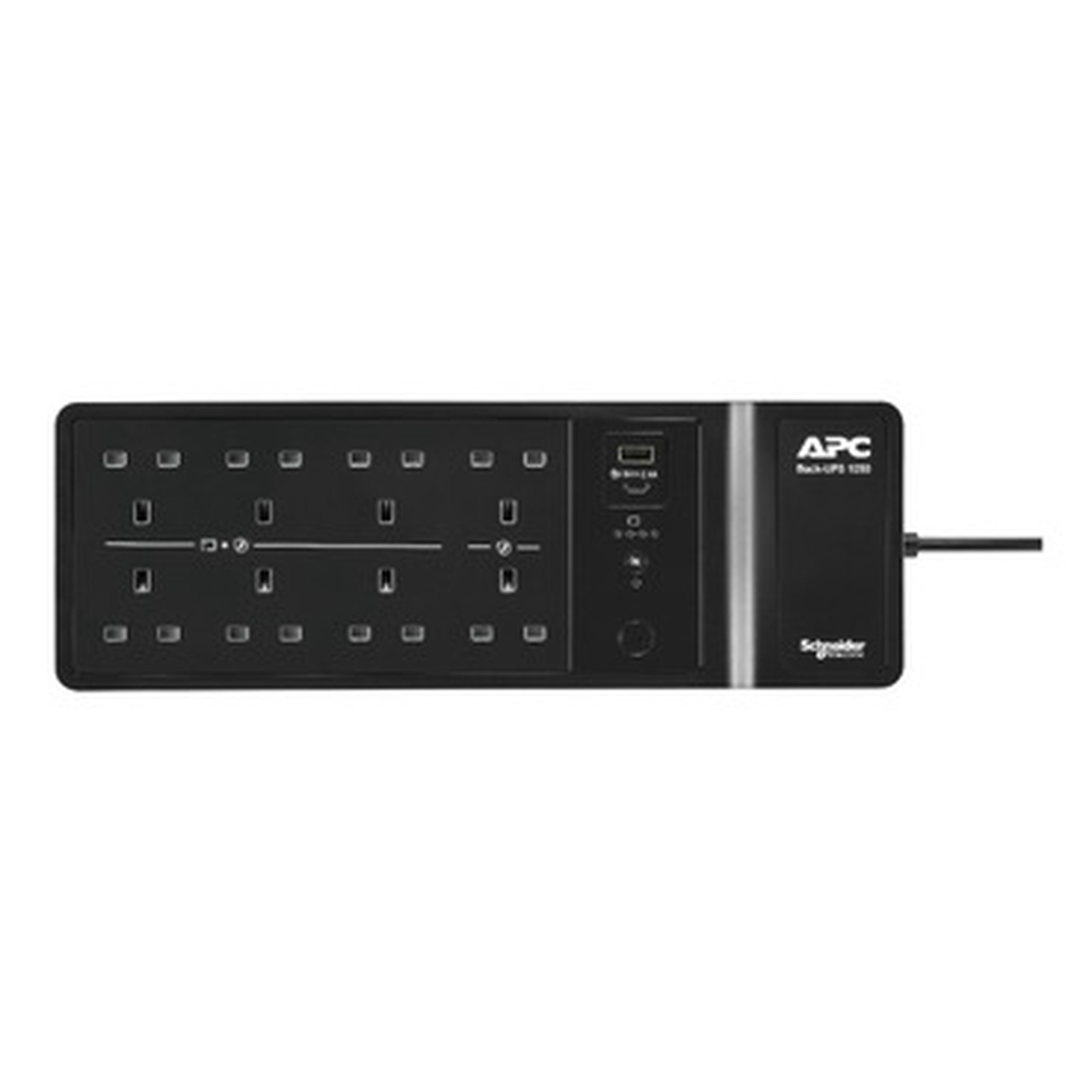 APC Back-UPS, 1050VA/600W Floor/Wall Mount, 230V, 8x British BS1363A outlets, USB Type A+C Port, User Replaceable Battery - Image 3