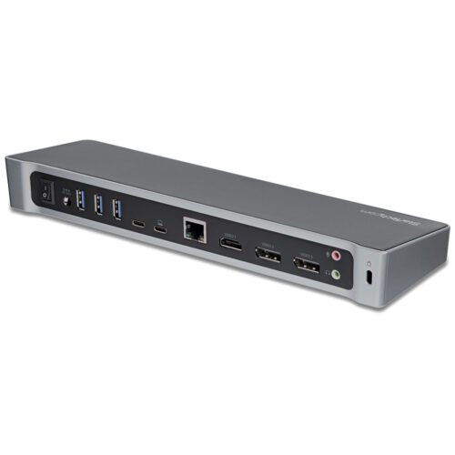 StarTech.com 4K USB-C Dock, Triple UHD 4K Monitor Docking Station, Mac & Windows, USB C to HDMI & DisplayPort, 100W Power Deliv - Image 6