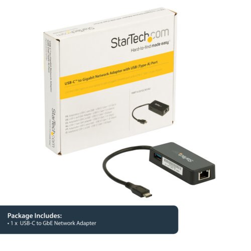 StarTech.com USB-C to Gigabit Network Adapter with Extra USB 3.0 Port - Image 8