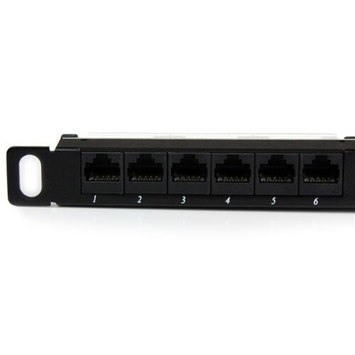 StarTech.com 24 Port 0.5U Cat5e Patch Panel - RJ45 Ethernet Rackmount Cat 5e 110 Patch Panel - Image 7