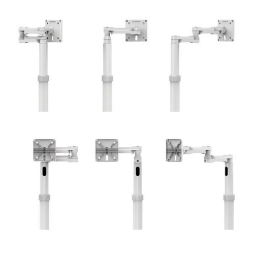 Compulocks iPad mini 8.3" Space Enclosure Medical Rolling Cart Extended White - Image 6