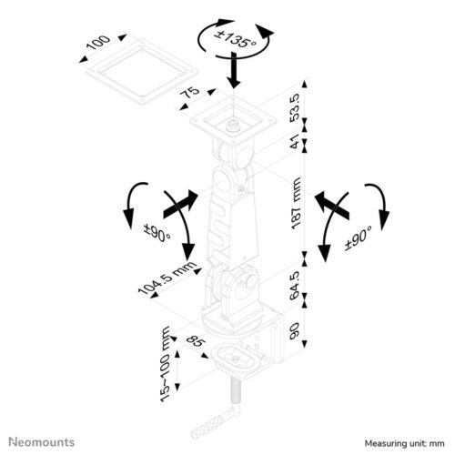 Neomounts FPMA-D400 Monitor arm 10-30" - Image 2