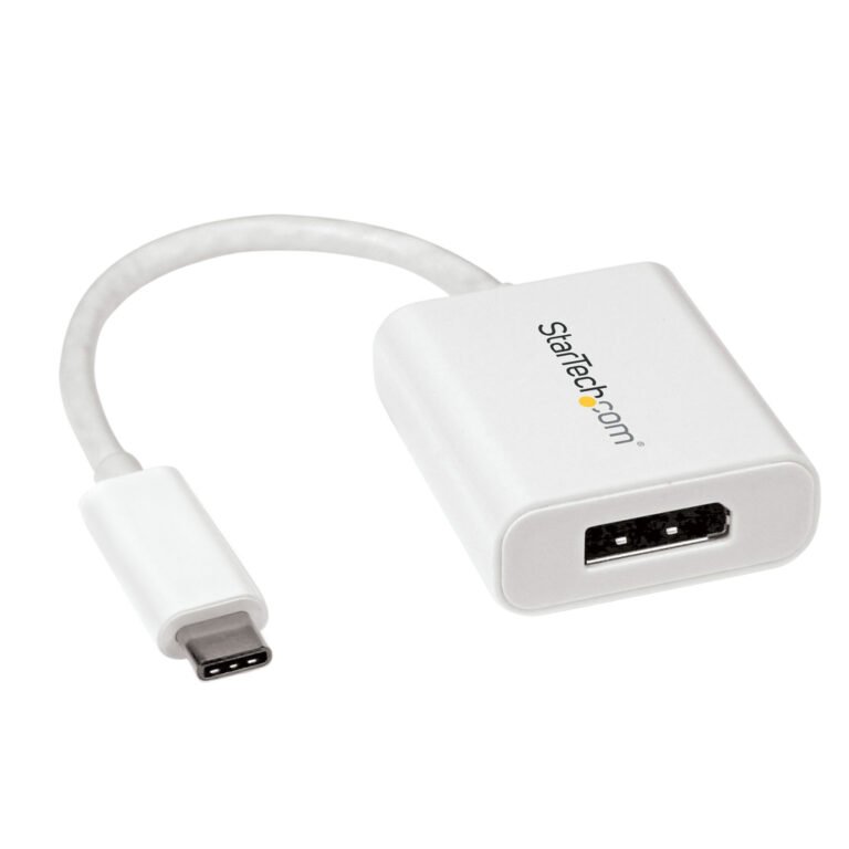 StarTech.com USB C to DisplayPort Adapter - 4K 60Hz/8K 30Hz - USB Type-C to DP 1.4 HBR2 Adapter Dongle - Compact USB-C (DP Alt