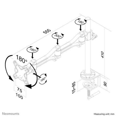 Neomounts FPMA-D1030 Monitor arm 10-30" - Image 2