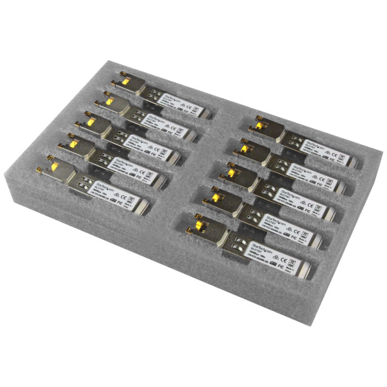 StarTech.com Cisco GLC-T Compatible SFP Transceiver Module - 1000BASE-T - 10 Pack~Cisco GLC-T Compatible SFP Module (10 Pack) -