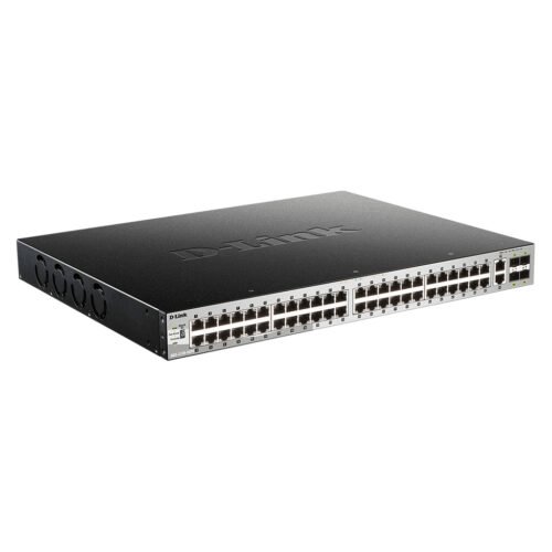 D-Link 48 x 10/100/1000BASE-T PoE ports (370W budget) Layer 3 Stackable Managed Gigabit Switch - Image 2