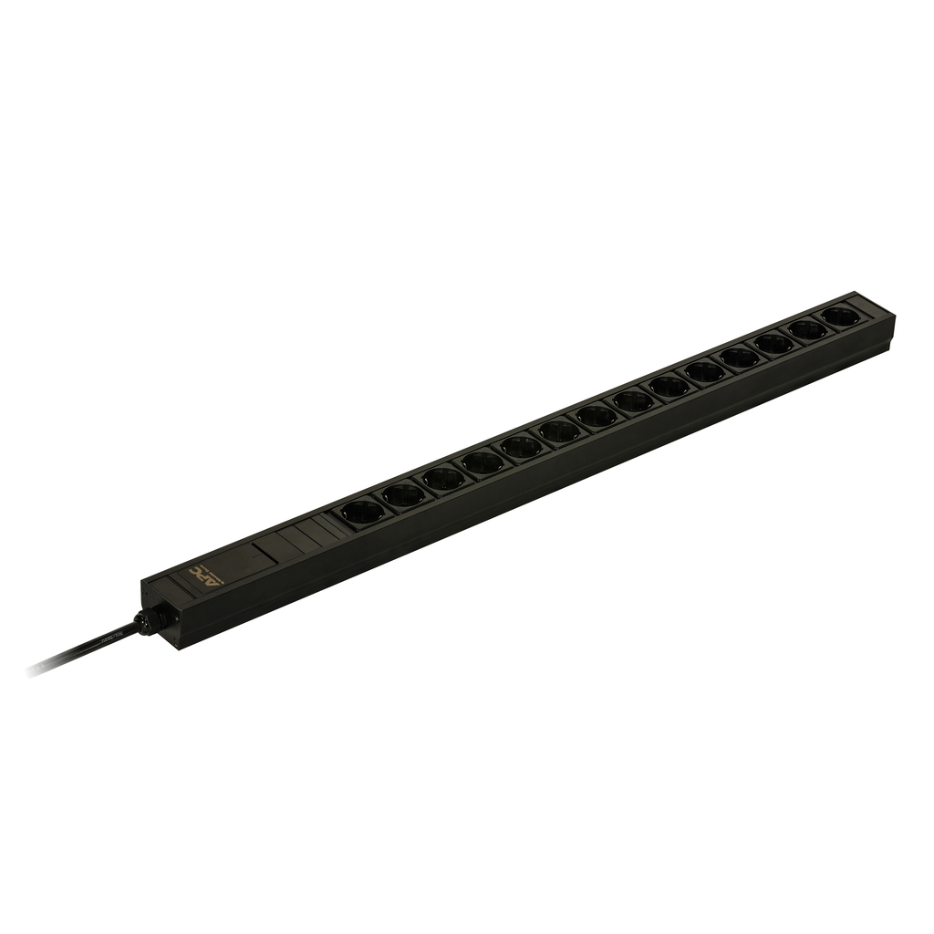 APC Easy Rack PDU, Basic, 0U, 1 Phase, 3.7kW, 230V, 16A, 14 x SCHUKO outlets, IEC60884 SCHUKO inlet - Image 2