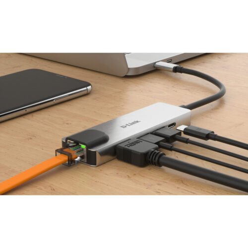 D-Link 5-in-1 USB-C Hub with HDMI/Ethernet and Power Delivery - Image 4