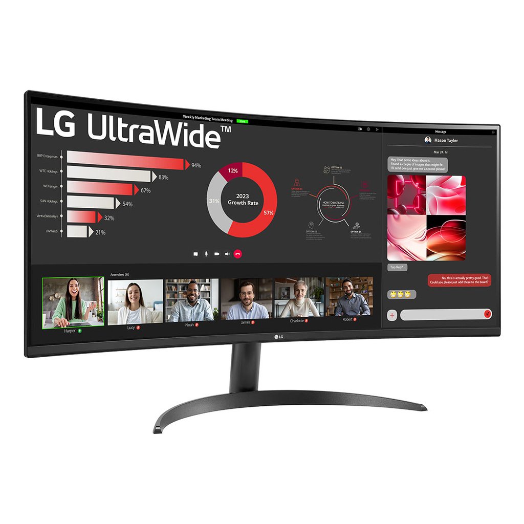 LG 34WR50QK-B computer monitor 86.4 cm (34") 3440 x 1440 pixels Wide Quad HD Black - Image 2