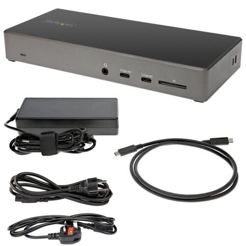 StarTech.com USB C Dock - Triple 4K Monitor USB Type-C Docking Station - 100W Power Delivery - DP 1.4 Alt Mode & DSC, 2x Displa - Image 8