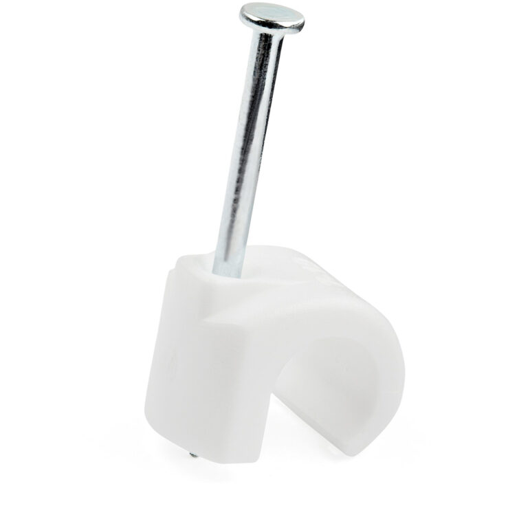 StarTech.com 100 Pack Large Cable Clips with Nail - Reusable - Nail-in Clamps - Wire Holding Clips - Ethernet Cord/AV/Coax Cabl