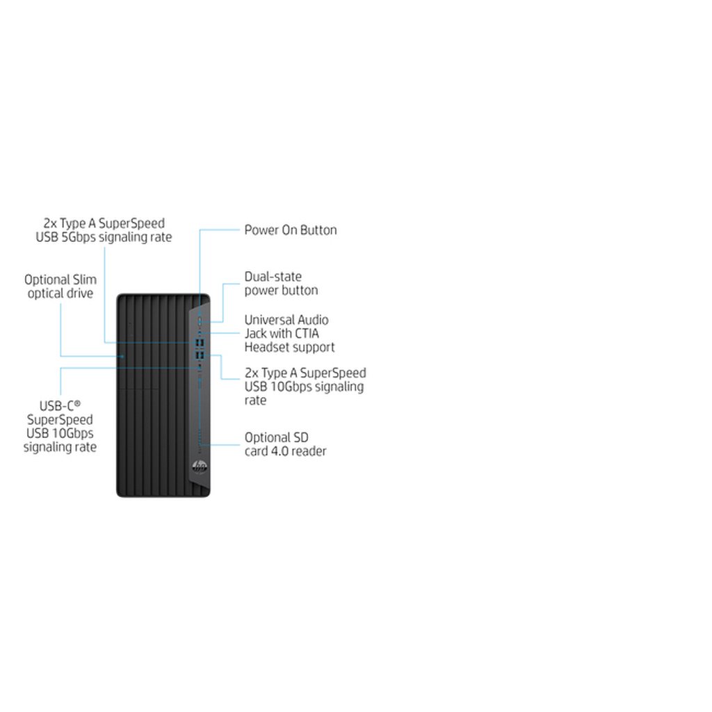 HP EliteDesk 800 G6 Intel® Core™ i5 i5-10500 8 GB DDR4-SDRAM 256 GB SSD Windows 10 Pro Tower PC Black - Image 18