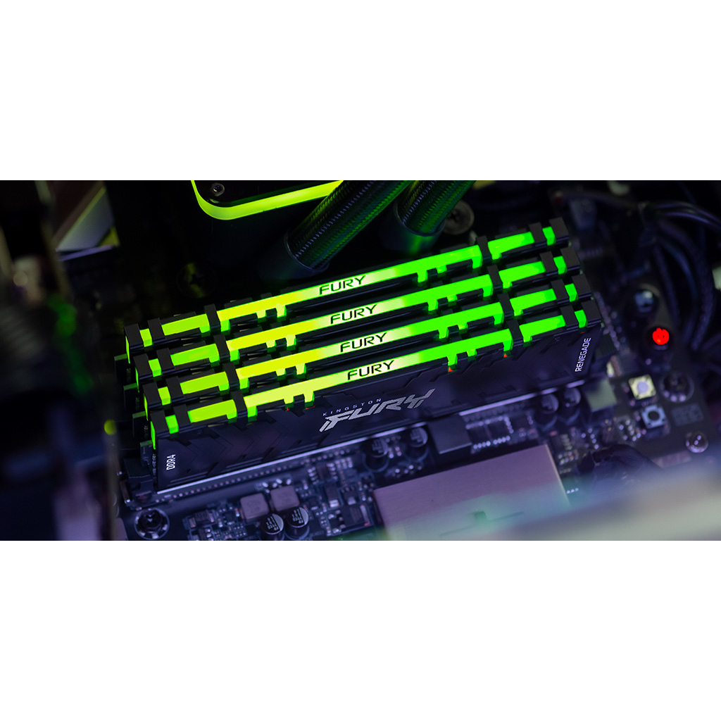 Kingston Technology FURY 128GB 3200MT/s DDR4 CL16 DIMM (Kit of 4) Renegade RGB - Image 4